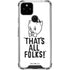 Looney Tunes Porky Thats All Folks Grid Google Pixel 5 Clear Case